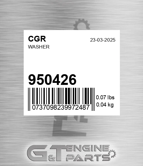 950426 Washer