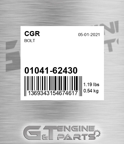01041-62430 Bolt for CGR