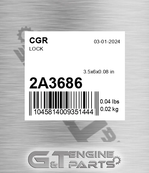 2A3686 CGR Lock