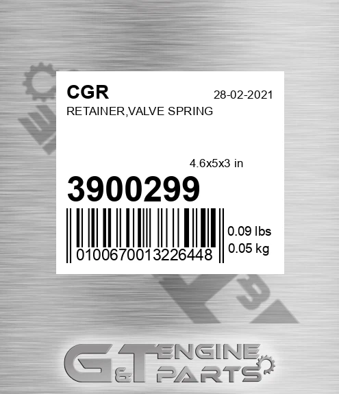 3900299 Retainer,valve Spring