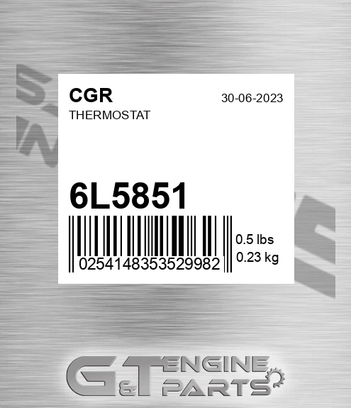 6L5851 Thermostat for CGR