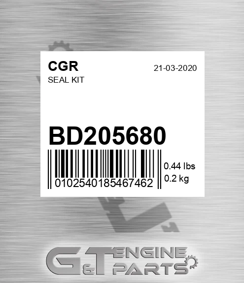BD205680 Seal Kit