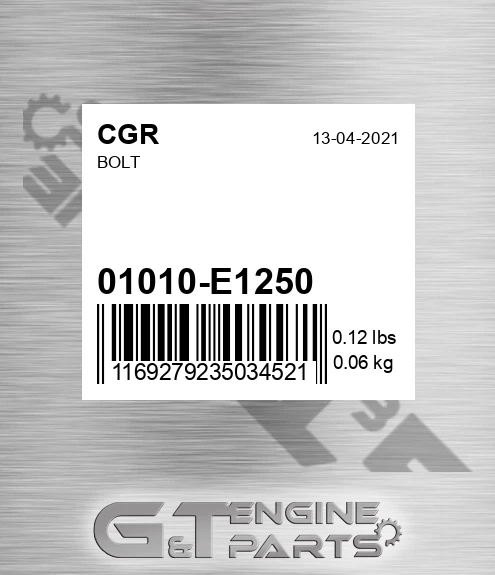 01010-E1250 Bolt