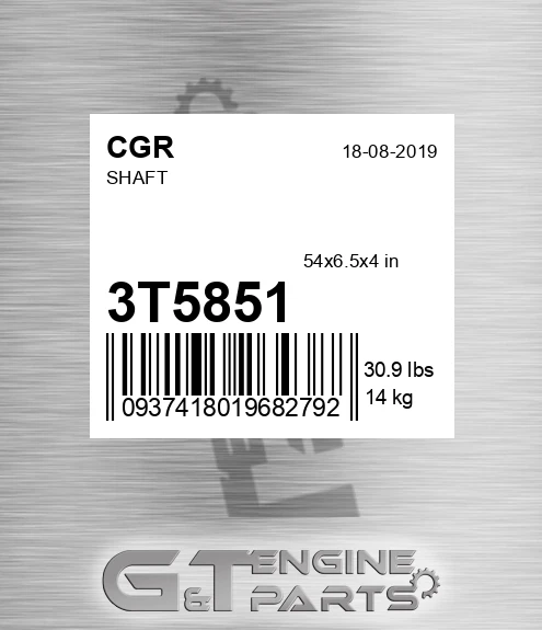 3T5851 CGR Shaft