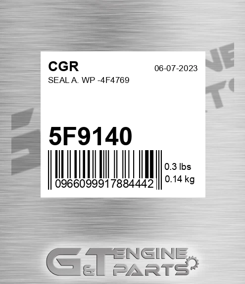 5F9140 Seal A. Wp -4f4769