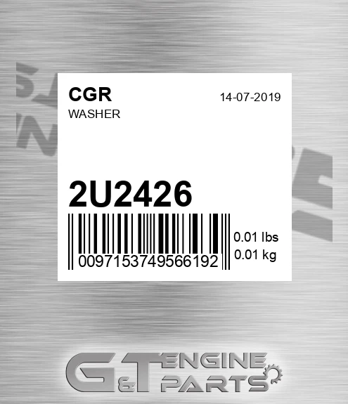 2U2426 CGR Washer