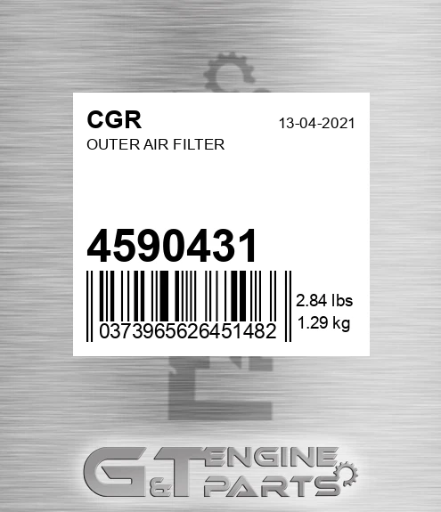 4590431 Outer Air Filter