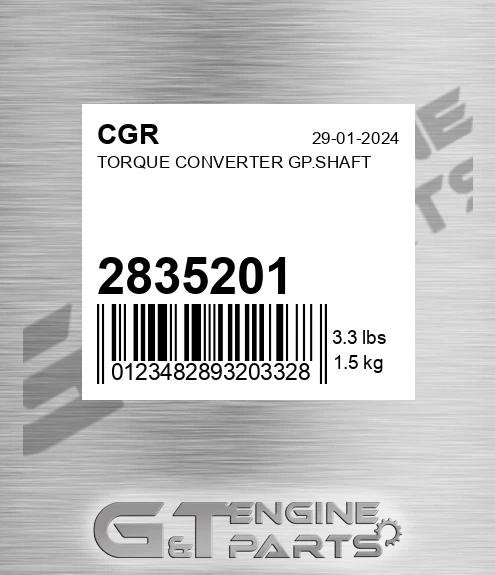 2835201 Torque Converter Gp.shaft