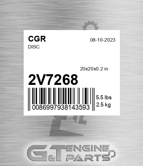 2V7268 CGR Disc