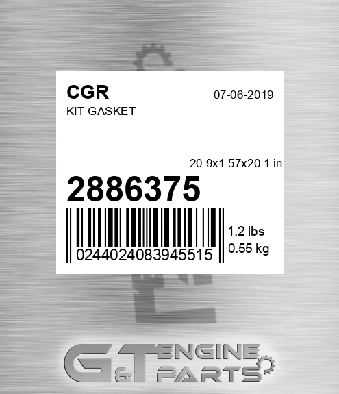 2886375 Kit-gasket