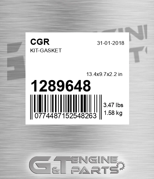 1289648 Kit-gasket