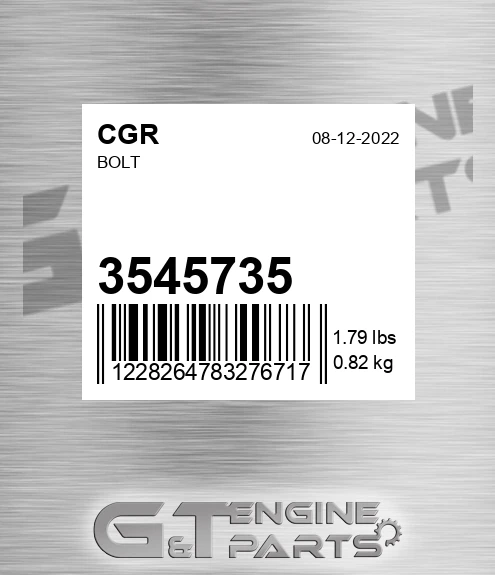 3545735 CGR Bolt