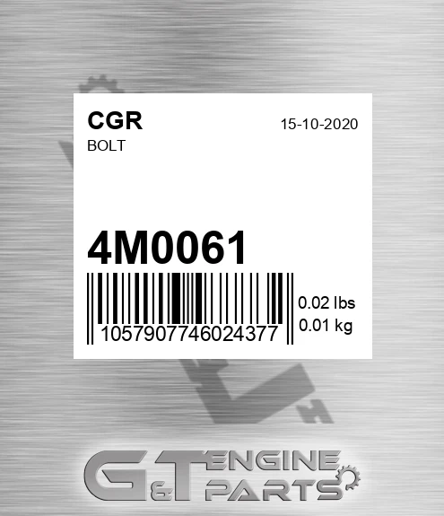 4M0061 Bolt