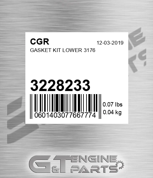 3228233 Gasket Kit Lower 3176