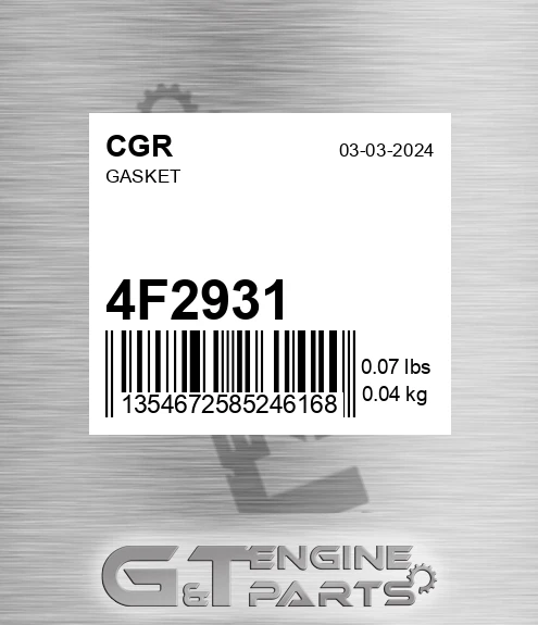 4F2931 Gasket