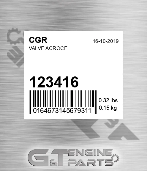 123416 Valve Acroce