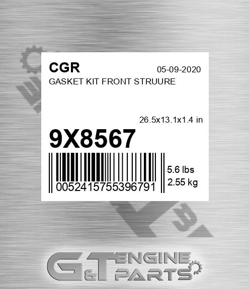 9X8567 Gasket Kit Front Struure for CGR