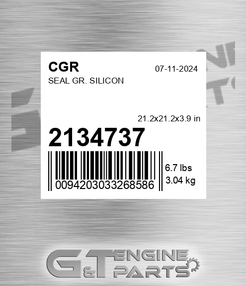 2134737 CGR Seal Gr. Silicon