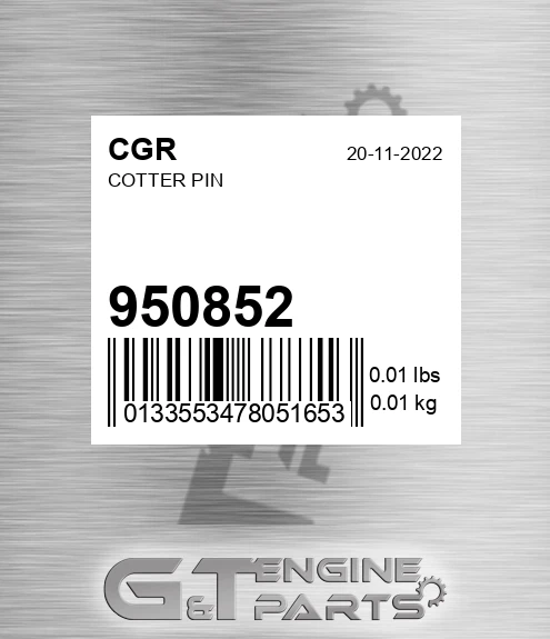 950852 Cotter Pin