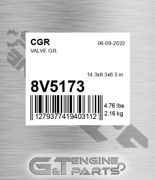 8V5173 Valve Gr.