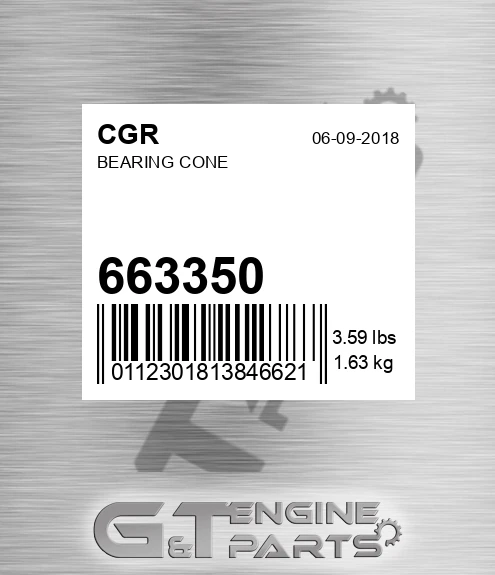 663350 CGR Bearing Cone