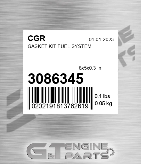 3086345 CGR Gasket Kit Fuel System