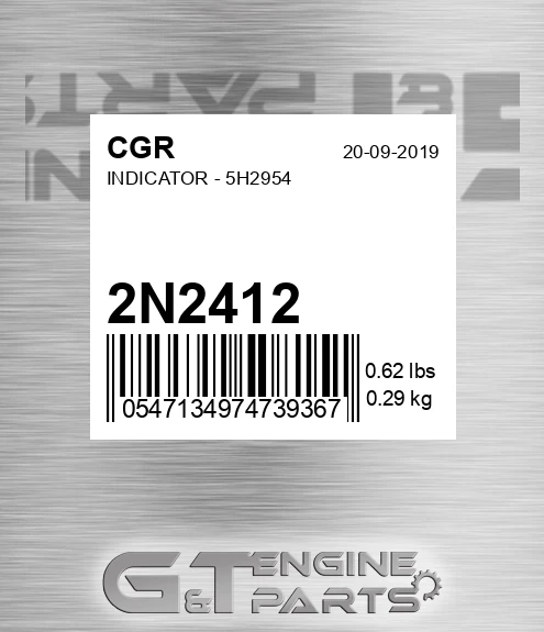 2N2412 CGR Indicator - 5h2954
