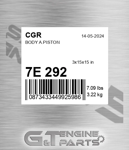 7E+292 CGR Body A.piston