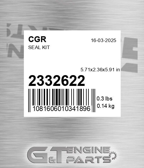 2332622 CGR Seal Kit