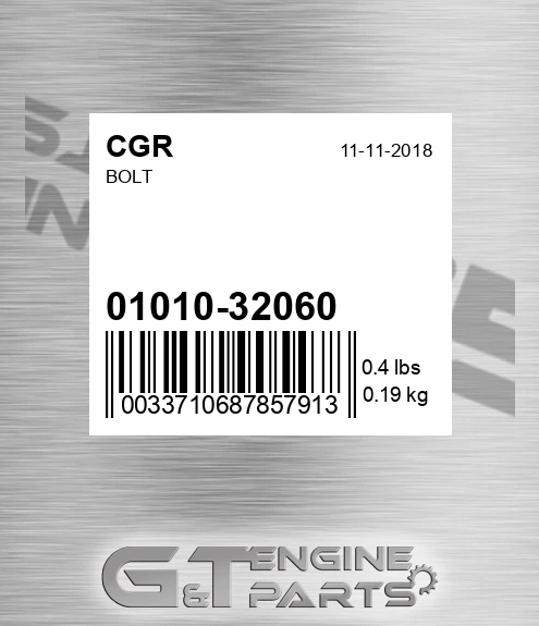 01010-32060 Bolt for CGR