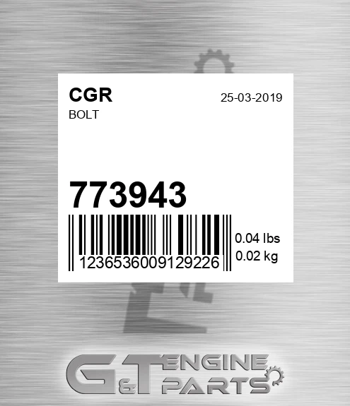 773943 Bolt