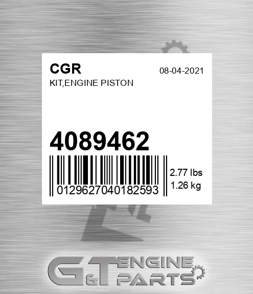 4089462 Kit,engine Piston