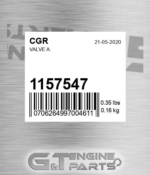 1157547 Valve A.