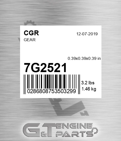 7G2521 CGR Gear