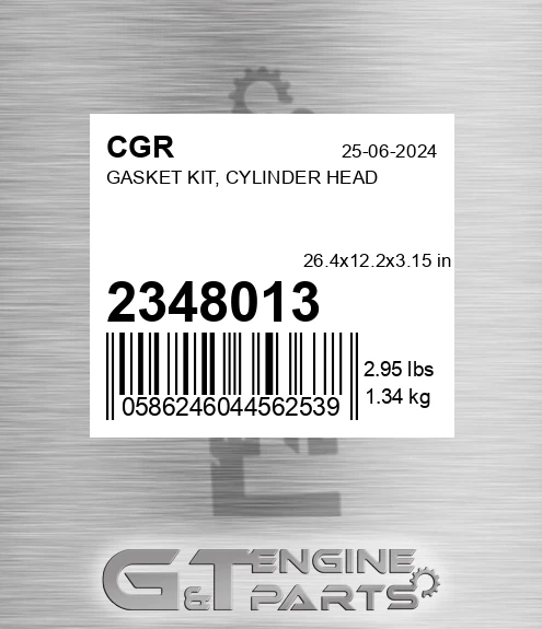 2348013 Gasket Kit, Cylinder Head