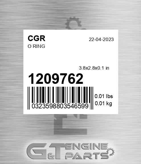 1209762 O Ring