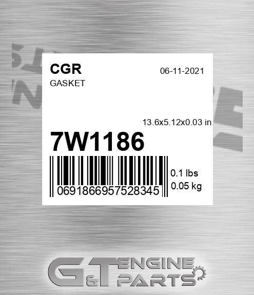 7W1186 CGR Gasket