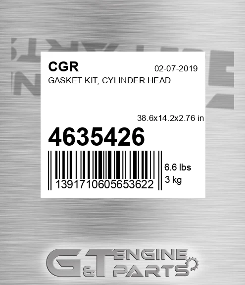 4635426 CGR Gasket Kit, Cylinder Head