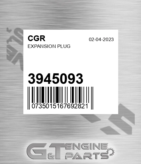 3945093 Expansion Plug