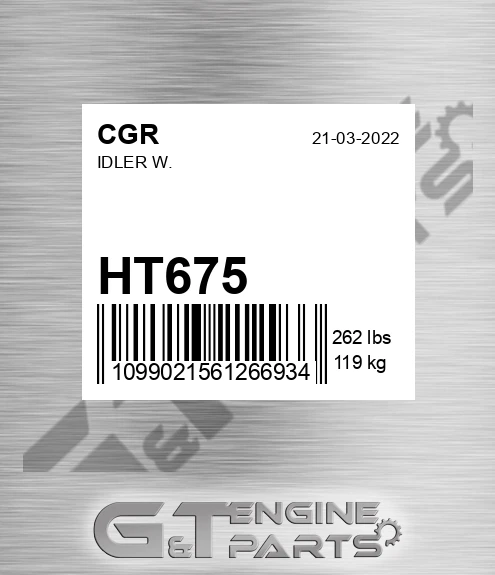 HT675 Idler W.