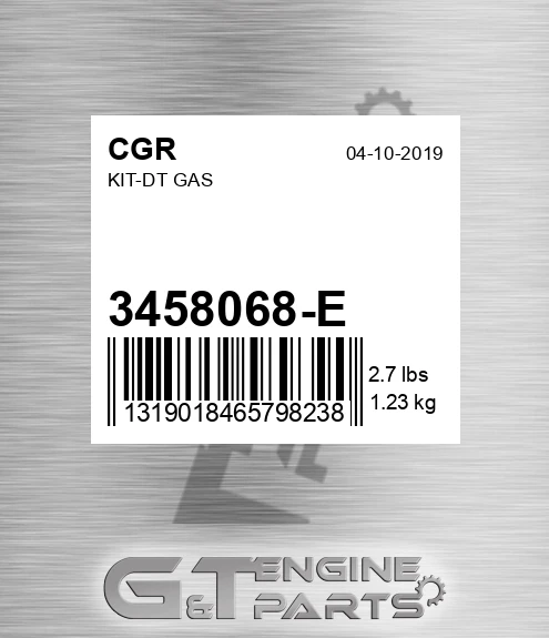 3458068-E CGR Kit-dt Gas
