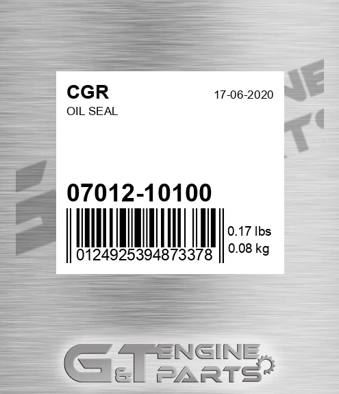 07012-10100 Oil Seal