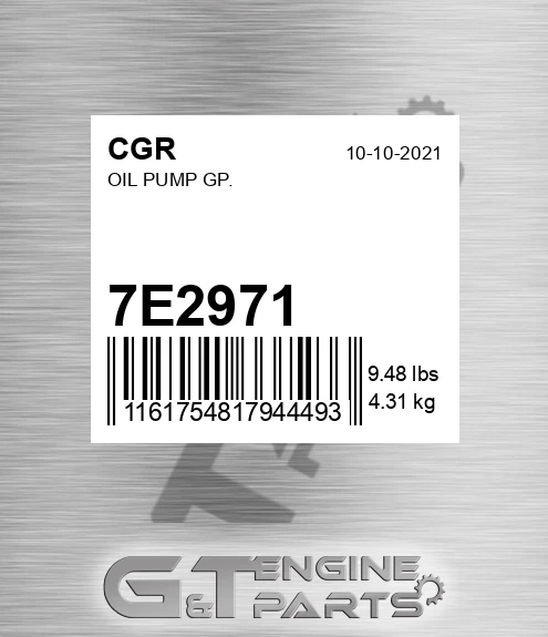 7E2971 Oil Pump Gp.