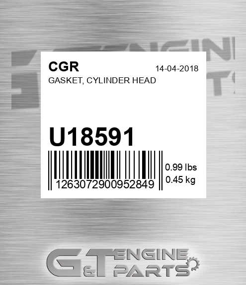 U18591 Gasket, Cylinder Head