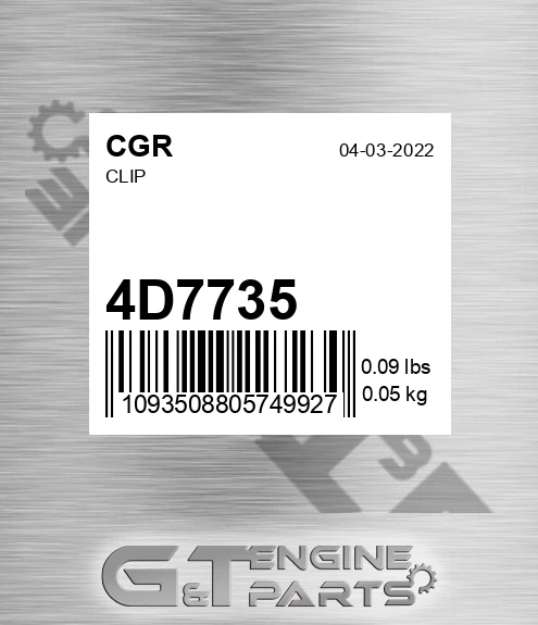 4D7735 CGR Clip