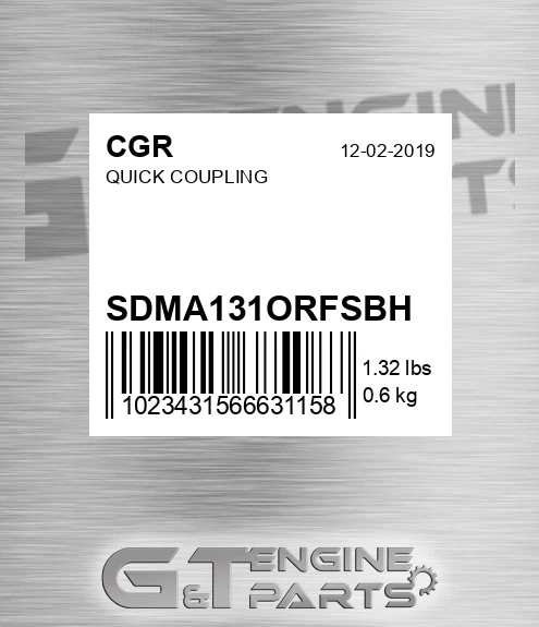 SDMA131ORFSBH Quick Coupling