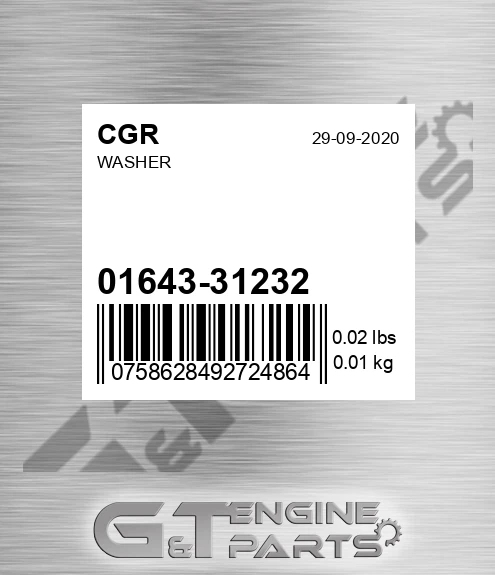 01643-31232 Washer
