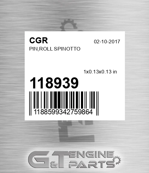 118939 Pin,roll Spinotto