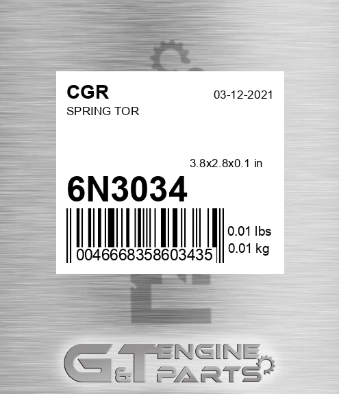 6N3034 CGR Spring Tor