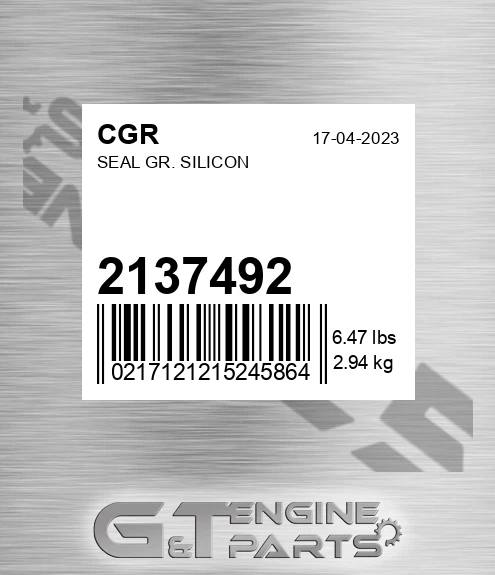 2137492 Seal Gr. Silicon